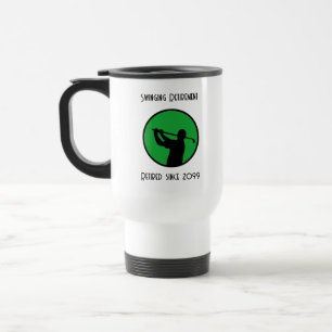 Tillbakadraget Golf Player Swinging in i Pension Resemugg