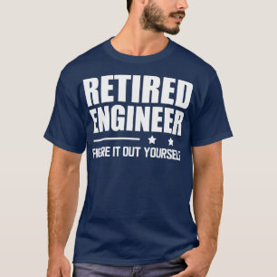 Tillbakadraget Ingenjör Figur ut det T Shirt