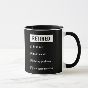 Tillbakadraget, inte mitt problem med Pension Gag Mugg