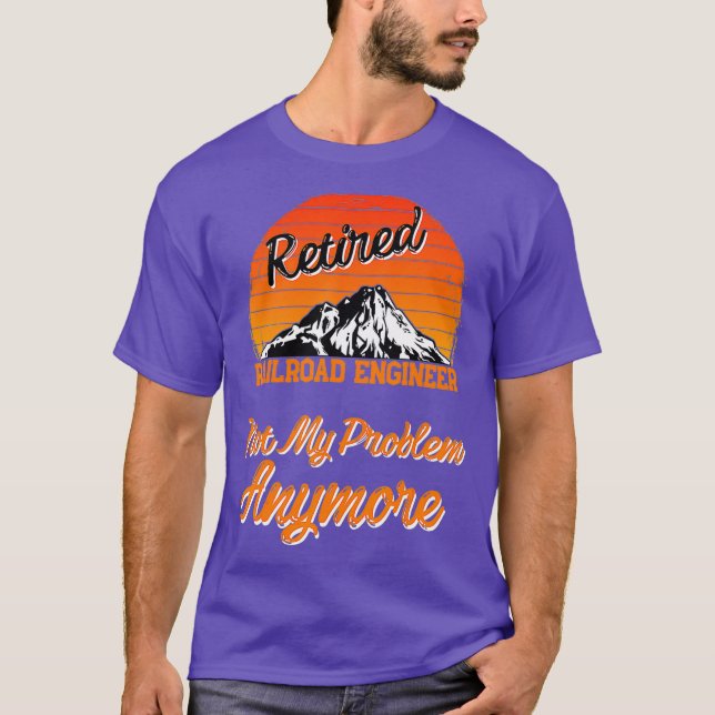 Tillbakadraget järnvägar Ingenjör - inte mitt prob T Shirt (Framsida)