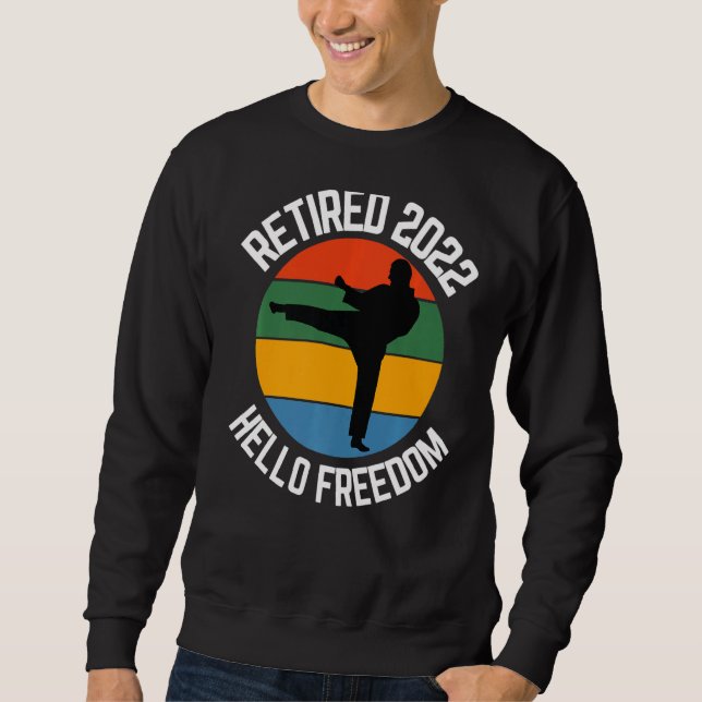 Tillbakadraget Karate 2022 Hej Freedom Karate Lång Ärmad Tröja (Framsida)