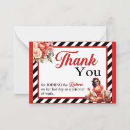 Tillbakadraget Legend Pinup Pension - tackkort Anteckningskort