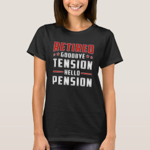 Tillbakadraget Pension Grandpa Retire Funny Gift T Shirt