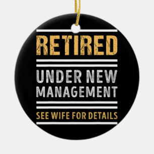 Tillbakadraget under New Management Funy Pension Julgransprydnad Keramik