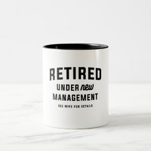 Tillbakadraget under New Management Funy Pension Två-Tonad Mugg