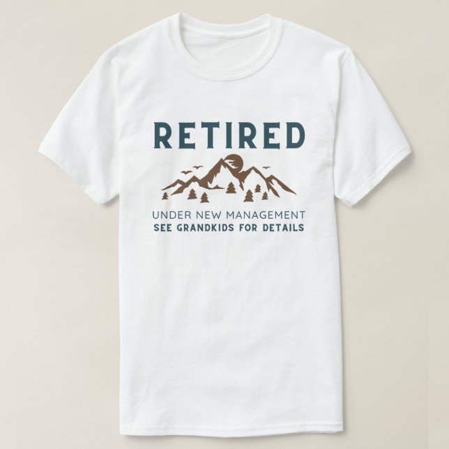 Tillbakadraget under Ny förvaltning, Funny Pension T Shirt (Design framsida)