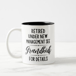 Tillbakadraget under Ny förvaltning Se Barnbarn Två-Tonad Mugg