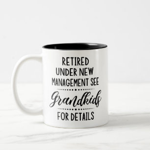 Tillbakadraget under Ny förvaltning Se Barnbarn Två-Tonad Mugg
