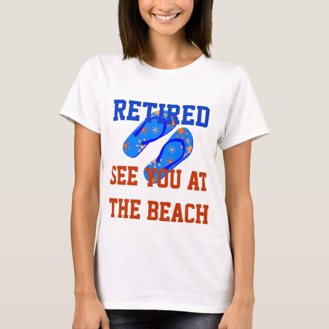 Tillbakadraget - Vi ses vid Beach T-shirt (Framsida)
