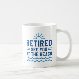 Tillbakadraget vi ses vid stranden kaffemugg