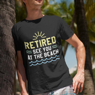 Tillbakadraget vi ses vid stranden t-shirt