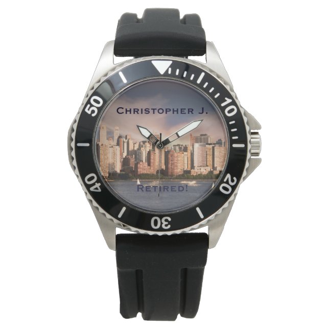Tillbakadraget! Wrist Watch Manhattan NYC, Black S Armbandsur (Framsida)