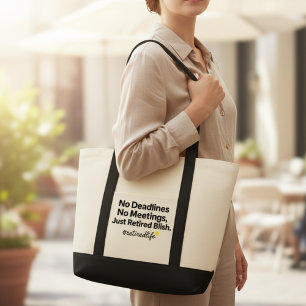 Tillbakadragna bliss Tote Bag - Inga tidsfrister, Tygkasse