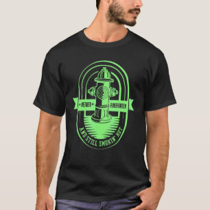 Tillbakadragna brandmän och fortfarande rökta Hett T Shirt