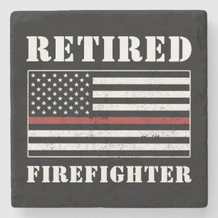 Tillbakadragna Firefighter Thin Red Line Pension-g Stenunderlägg