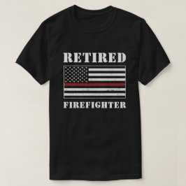 Tillbakadragna Firefighter Thin Red Line Pension-g T Shirt