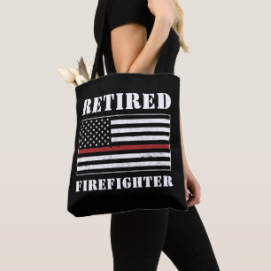 Tillbakadragna Firefighter Thin Red Line Pension-g Tygkasse