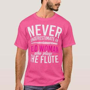 Tillbakadragna Flutist Women Marching Band Music R T Shirt