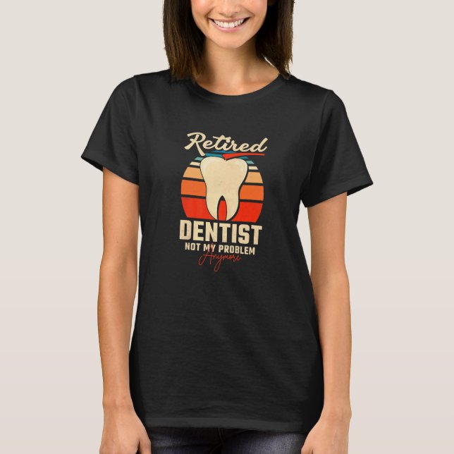 Tillbakadragna tandläkare - inte mitt problem läng t shirt (Framsida)