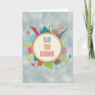 Tillbakadragna World Travels Kort