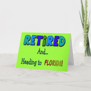 Tillbakadrängd och kurs till Florida Kort