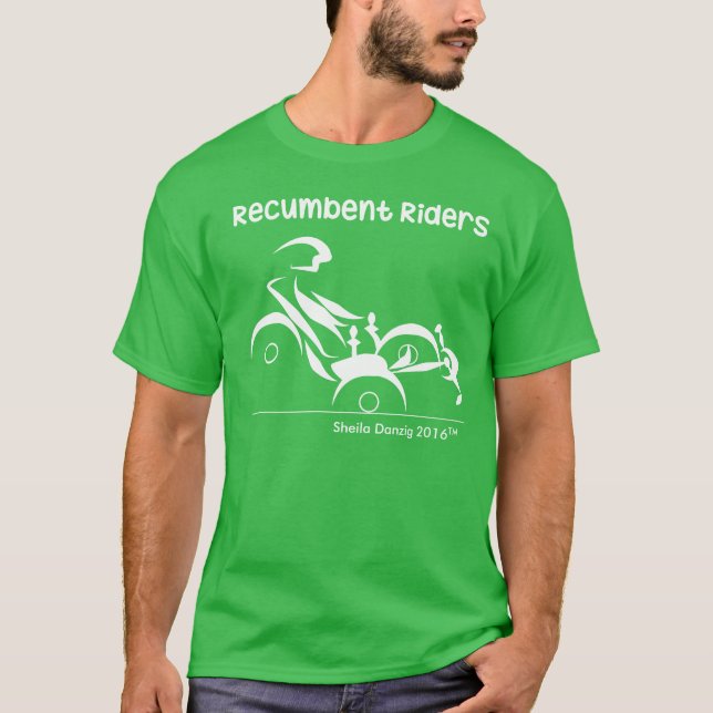 Tillbakalutade ryttare Trikes T-shirt (Framsida)