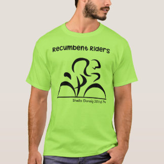 Tillbakalutade ryttarecyklar t-shirt