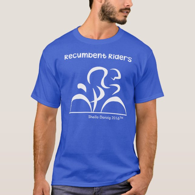 Tillbakalutade ryttarecyklar t shirt (Framsida)