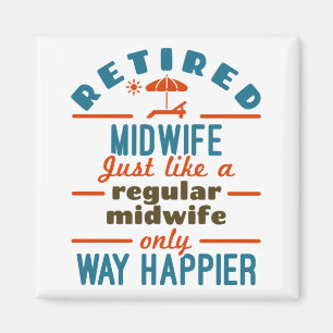 Tillbakuttröttad Midfru Midwifery Pension Way Hap Magnet