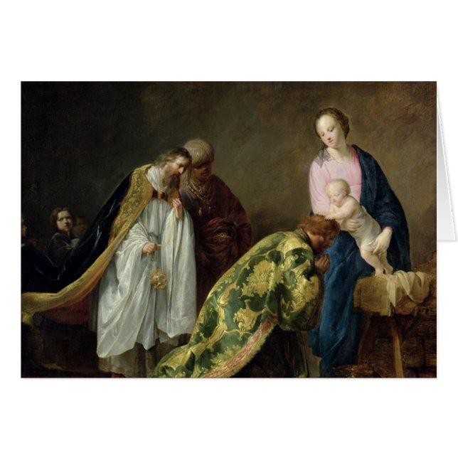 Tillbedjan av magina, 1638 hälsningskort (Framsidan Horizontal)