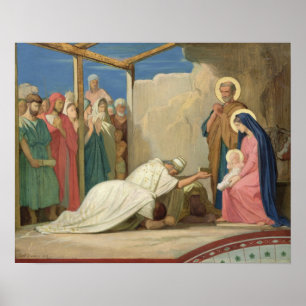 Tillbedjan av magina, 1857 poster