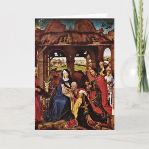 Tillbedjan av magina av Rogier Skåpbil Der Weyden Kort