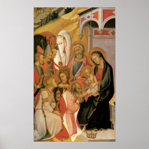 Tillbedjan av magina, Bartolo Di Fredi Poster
