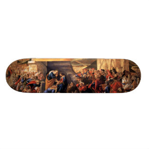 Tillbedjan av magina - Botticelli Mini Skateboard Bräda 18,7 Cm
