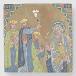 Tillbedjan av magina, c.1189 stenunderlägg