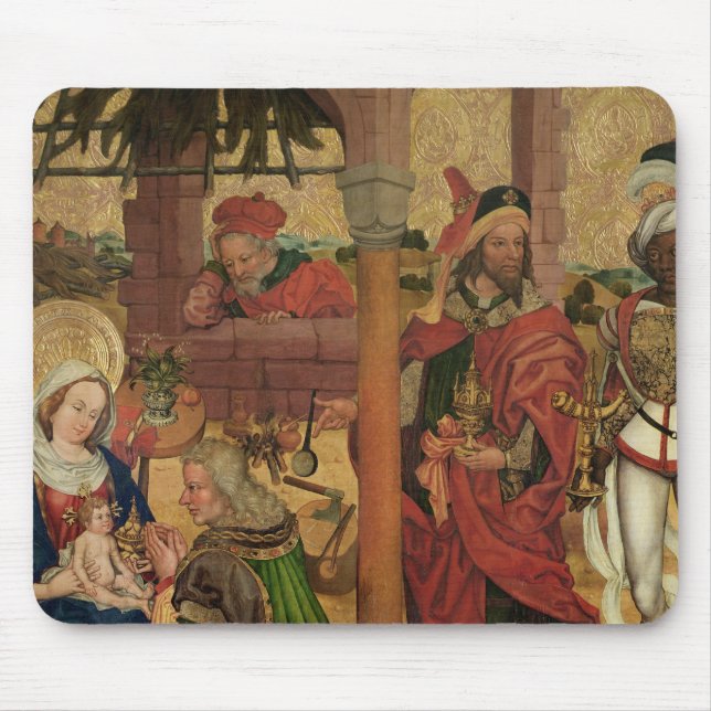 Tillbedjan av magina, c.1475 musmatta (Framsidan)