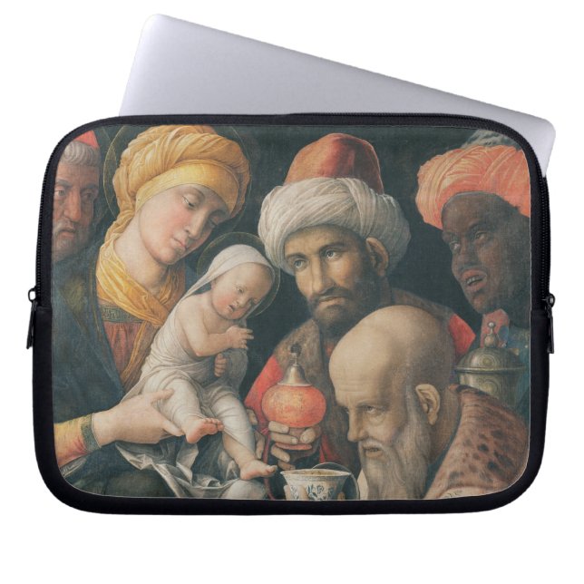 Tillbedjan av magina, c.1495-1505 laptop sleeve (Framsidan)