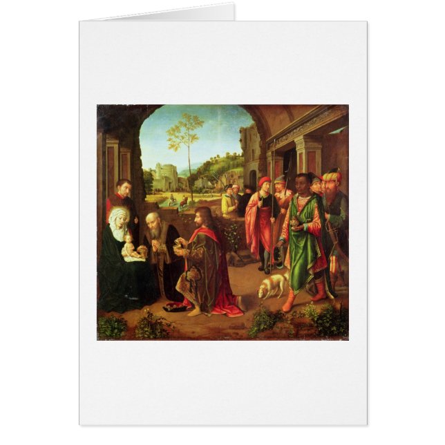 Tillbedjan av magina hälsningskort (Framsidan)