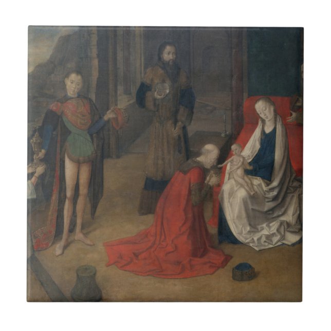 Tillbedjan av magina kakelplatta (Framsidan)