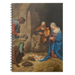 Tillbedjan av shepherdset, 1505-10 anteckningsbok med spiral
