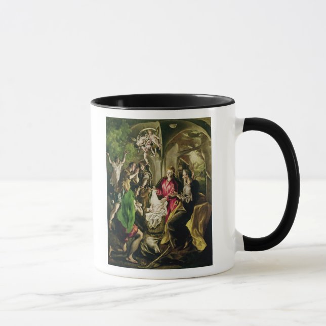 Tillbedjan av shepherdset, 1603-05 mugg (Höger)