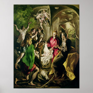 Tillbedjan av shepherdset, 1603-05 poster