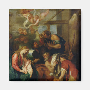 Tillbedjan av shepherdset 2 magnet
