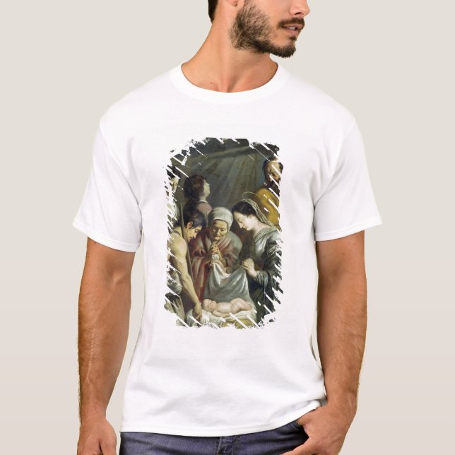 Tillbedjan av shepherdset, c.1630-32 t-shirt (Framsida)
