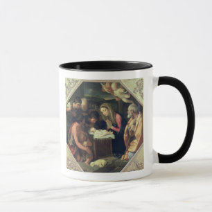 Tillbedjan av shepherdset, c.1640-42 mugg