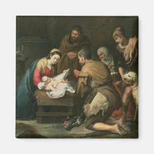 Tillbedjan av shepherdset, c.1650 magnet