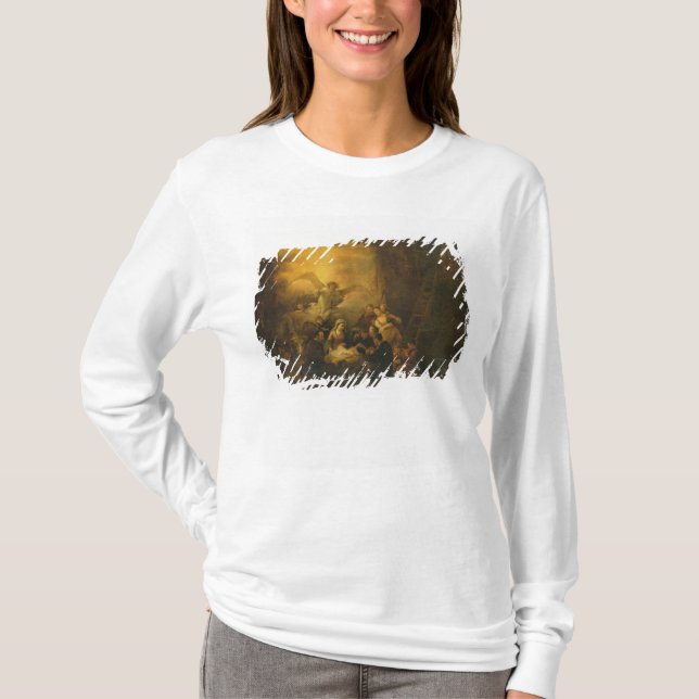 Tillbedjan av shepherdset, c.1650 t shirt (Framsida)