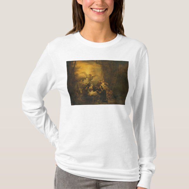 Tillbedjan av shepherdset, c.1650 t shirt (Framsida)