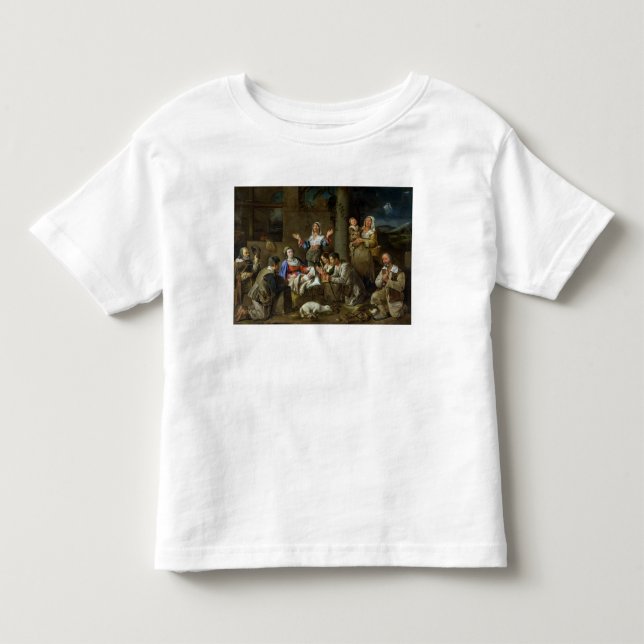 Tillbedjan av shepherdset, c.1659 tee shirt (Framsida)