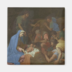 Tillbedjan av shepherdset circa 1653 magnet